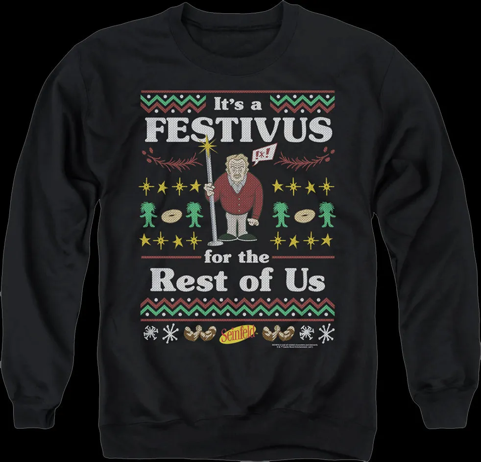 Faux Ugly Festivus Sweater Seinfeld Sweatshirt