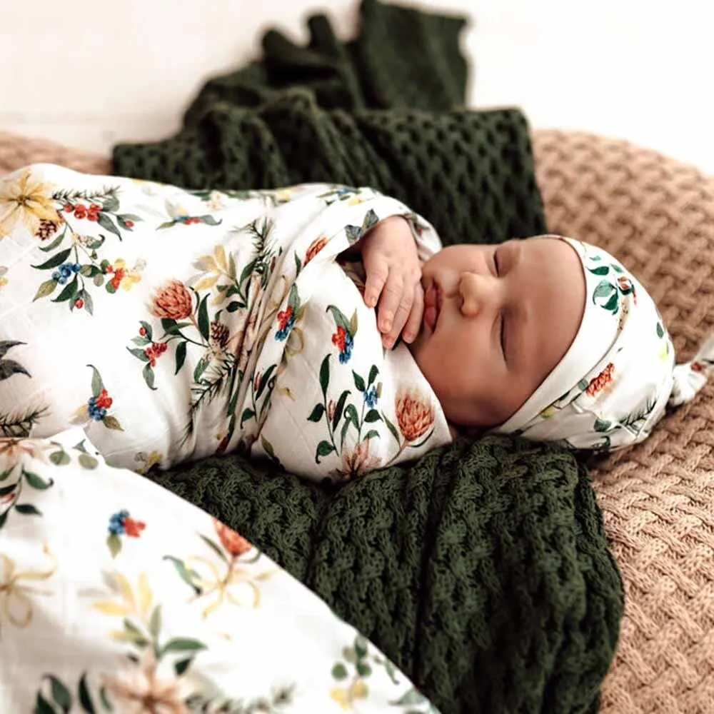 Festive Berry Organic Muslin Wrap - Limited Edition