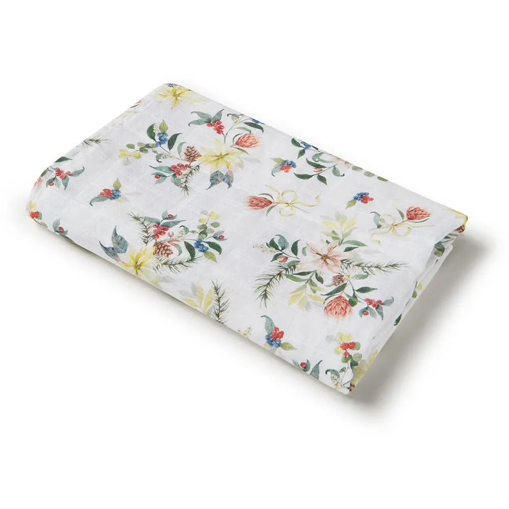 Festive Berry Organic Muslin Wrap - Limited Edition