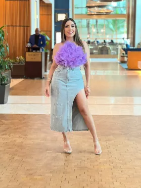 Floral Purple Top