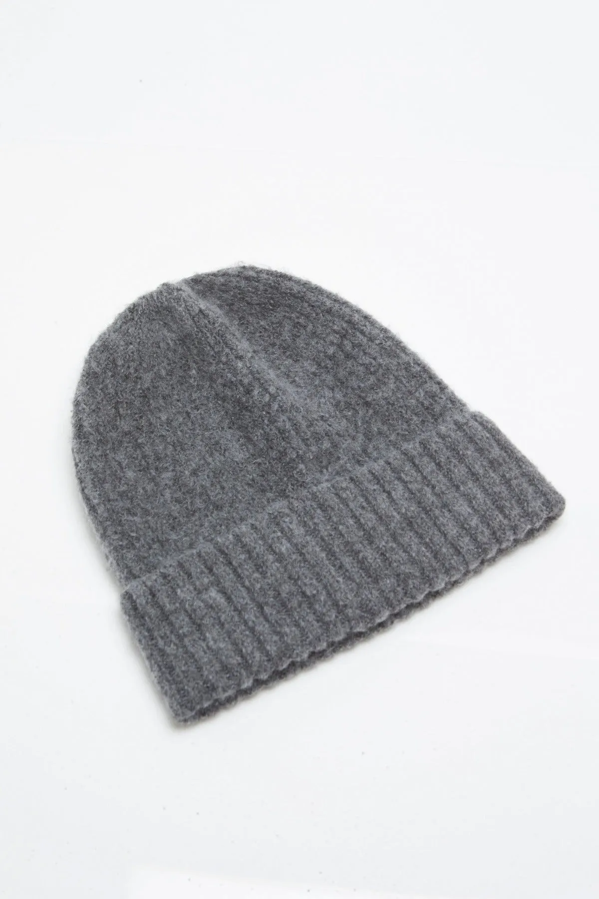 Free People Winnie Waffle Knit Beanie - Charcoal