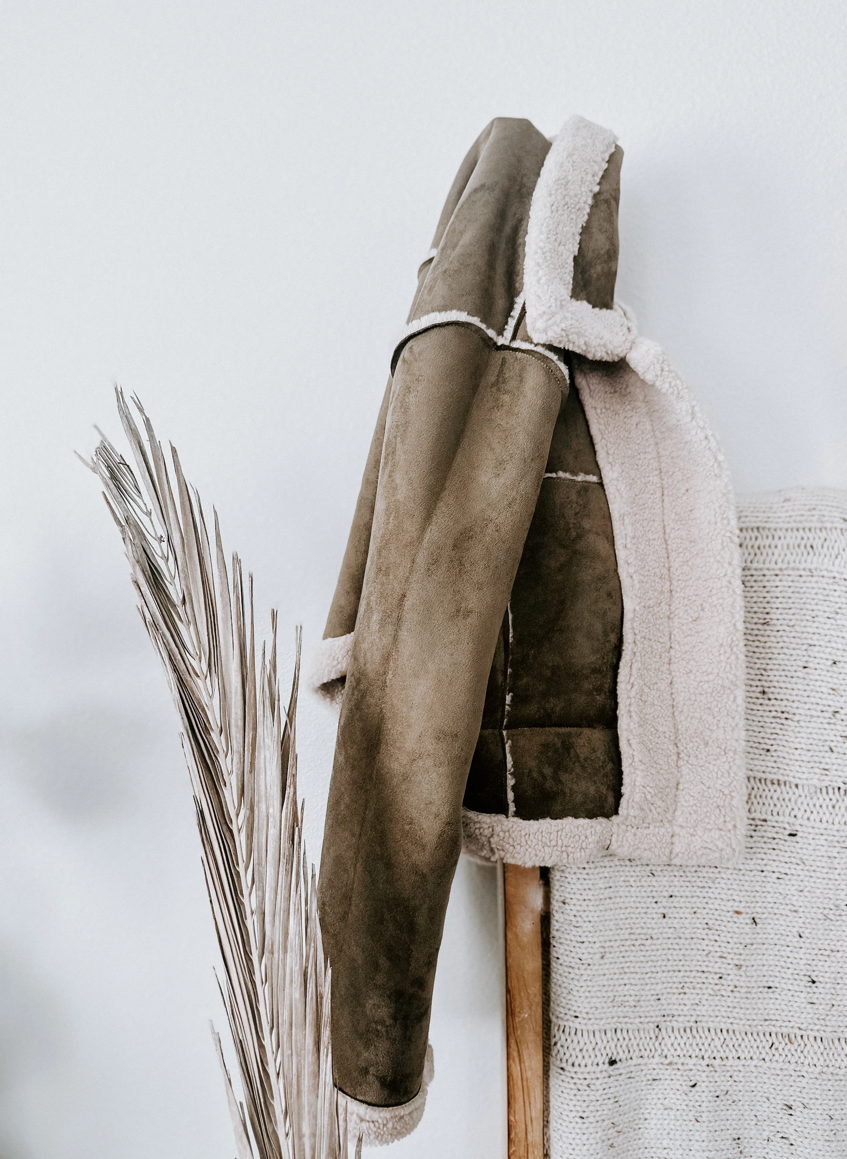 Freya Suede Sherpa Jacket