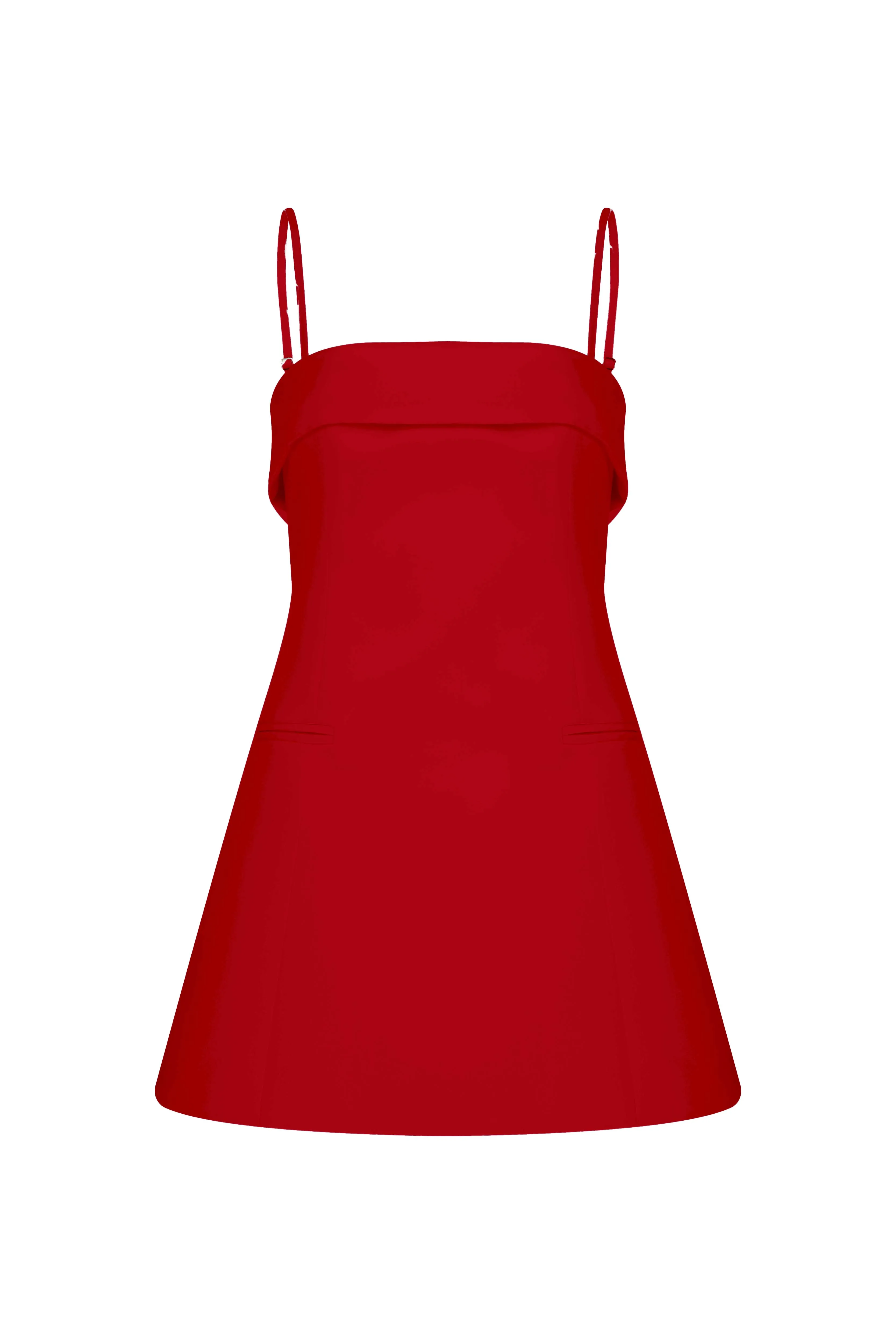 Gaia Mini Dress in Fiery Red