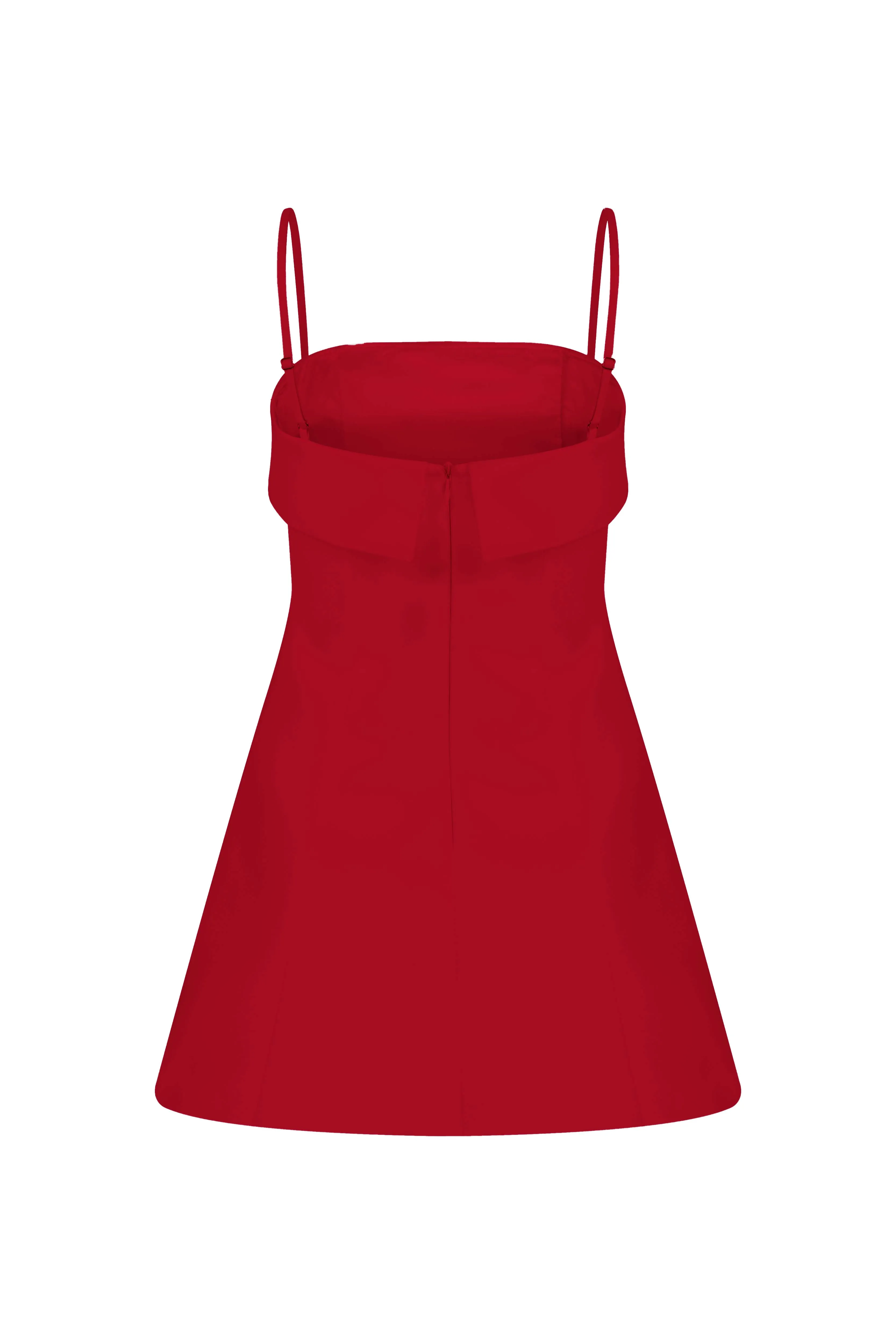 Gaia Mini Dress in Fiery Red