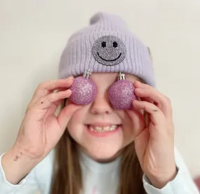 Girls lavender beanie