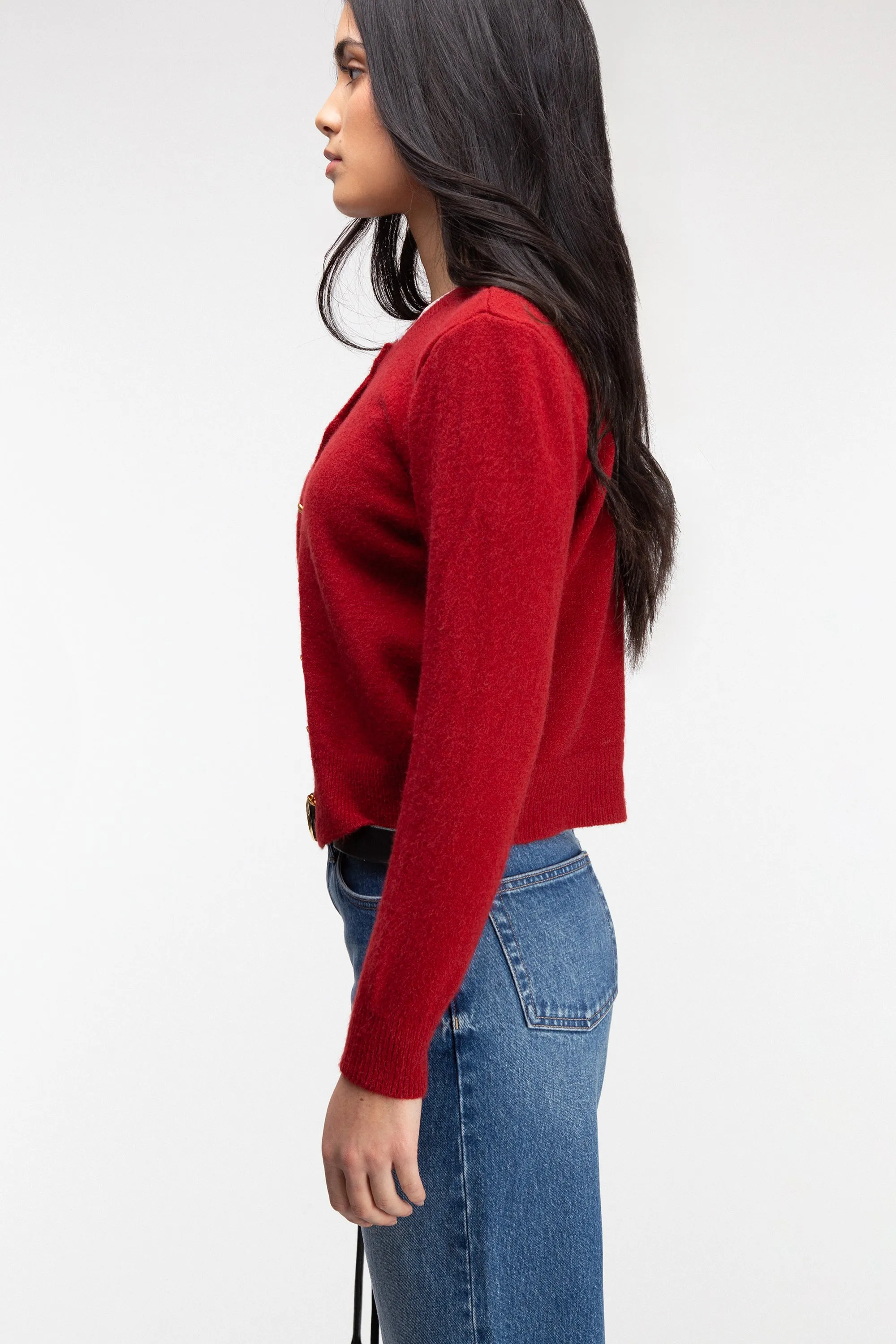 GOLD BUTTON CARDIGAN