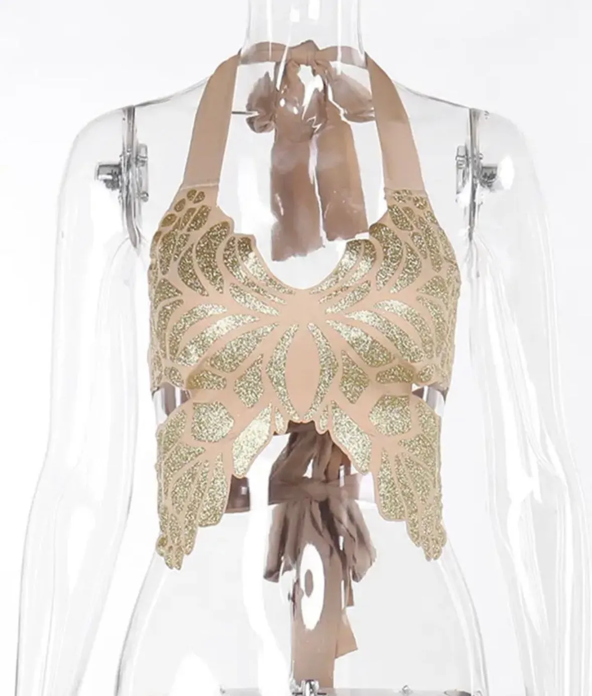 Gold summer top