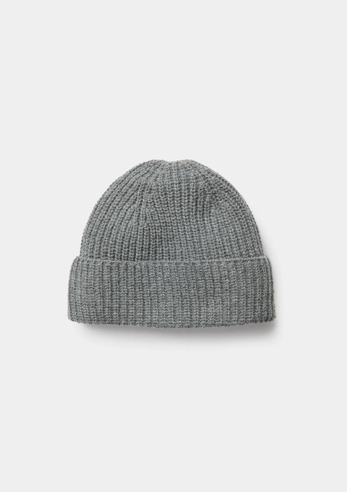 Grey Recycled Wool Beanie
