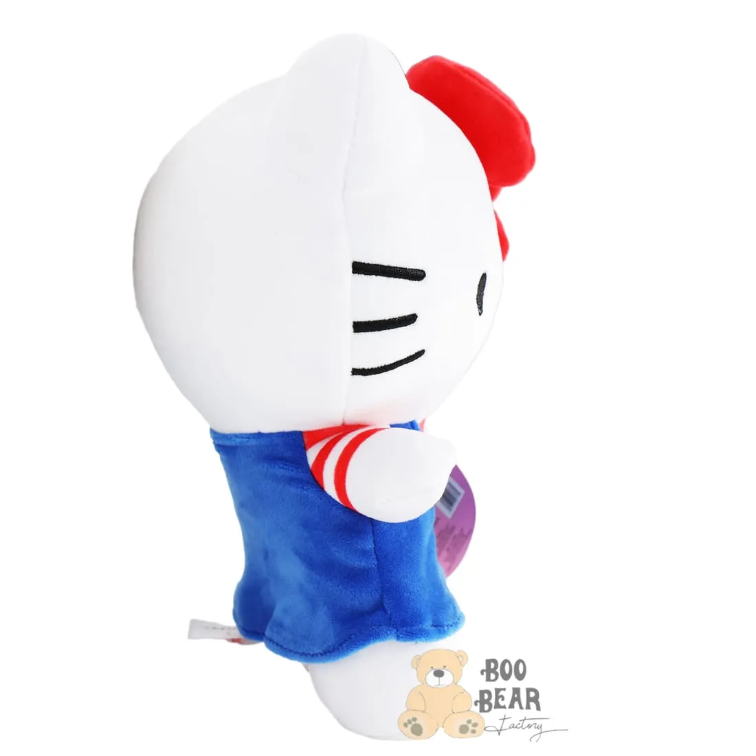 Hello Kitty Plush Beanie Baby Blue Shirt with Red Bow | $9.99 | BooBear