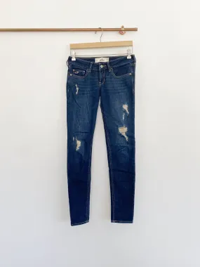 Hollister Dark Wash Skinny Jeans size 3 Regular Waist 26