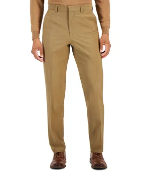 Hugo Boss Mens Modern Fit Wool Dress Suit Dress Pants Brown 40 x 32