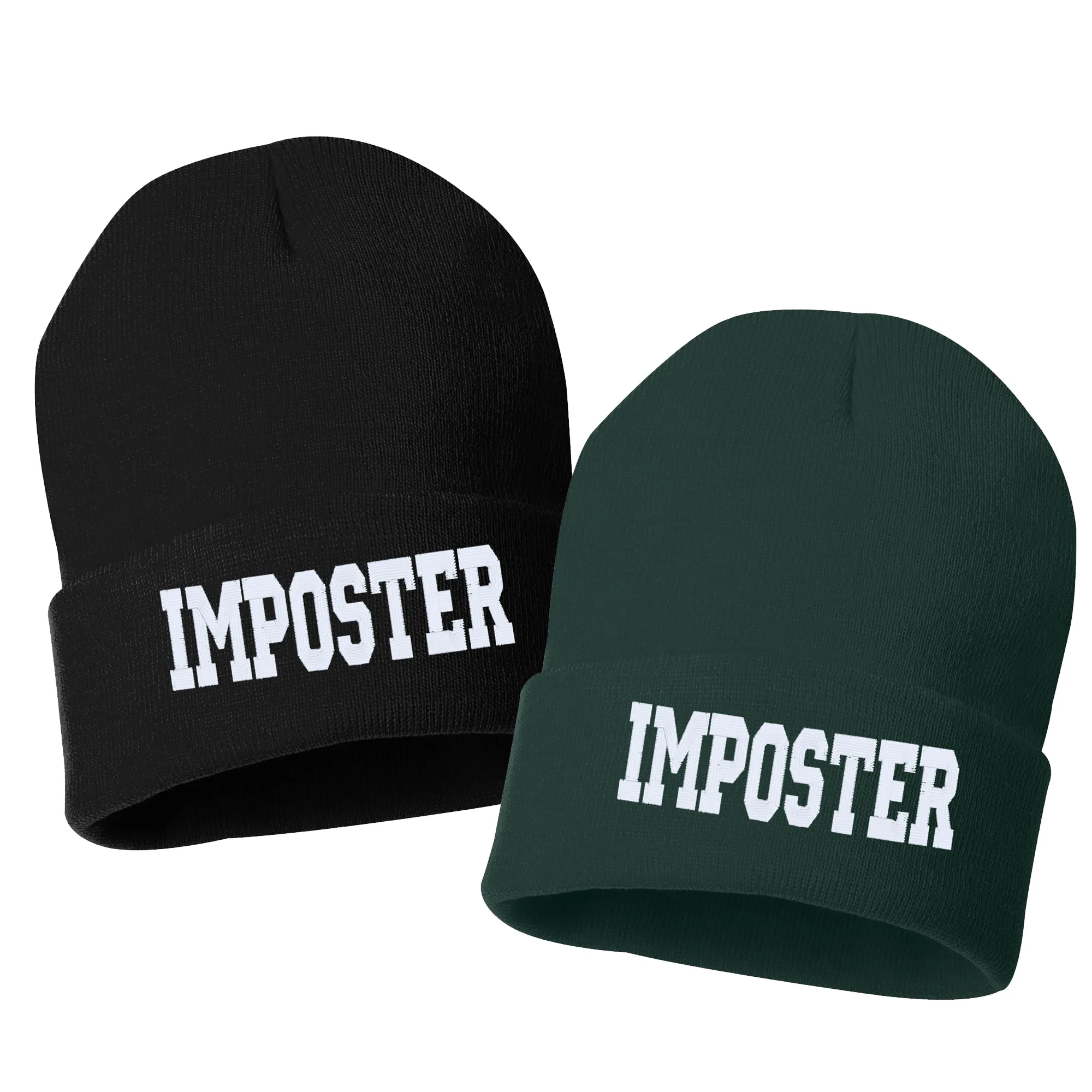 IMPOSTER Embroidered Cuffed Beanie Hat