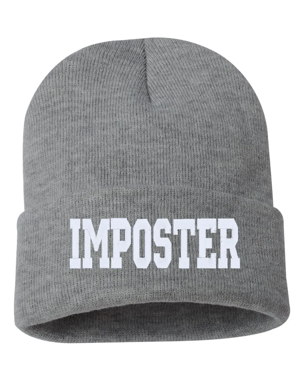 IMPOSTER Embroidered Cuffed Beanie Hat