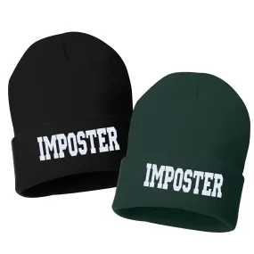 IMPOSTER Embroidered Cuffed Beanie Hat