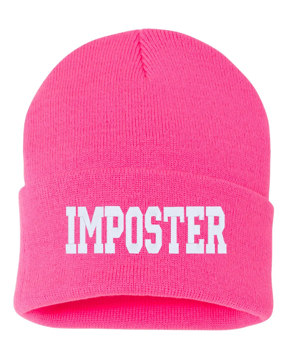 IMPOSTER Embroidered Cuffed Beanie Hat