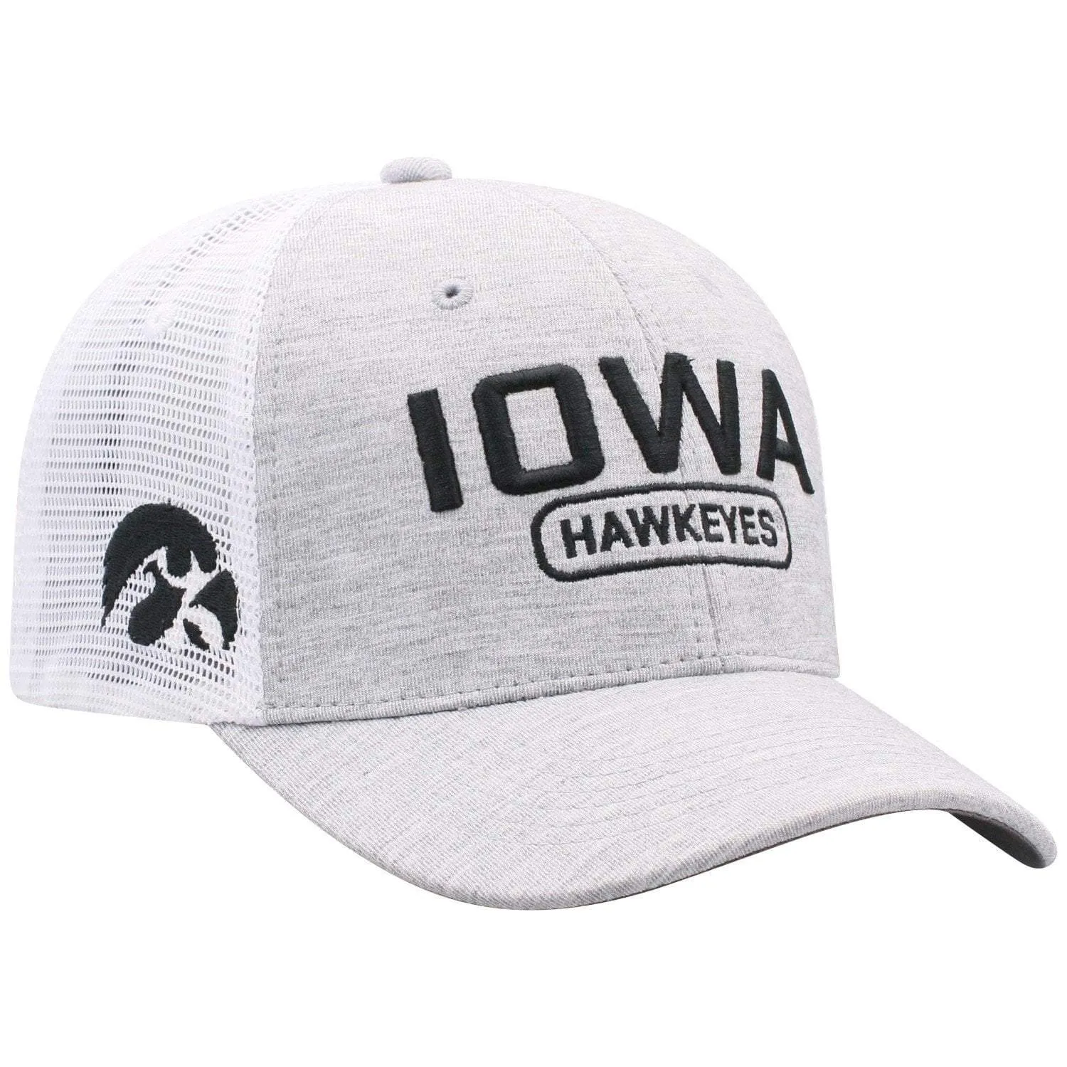 Iowa Hawkeyes TOW Gray "Notch II" Mesh Structured Snapback Hat Cap