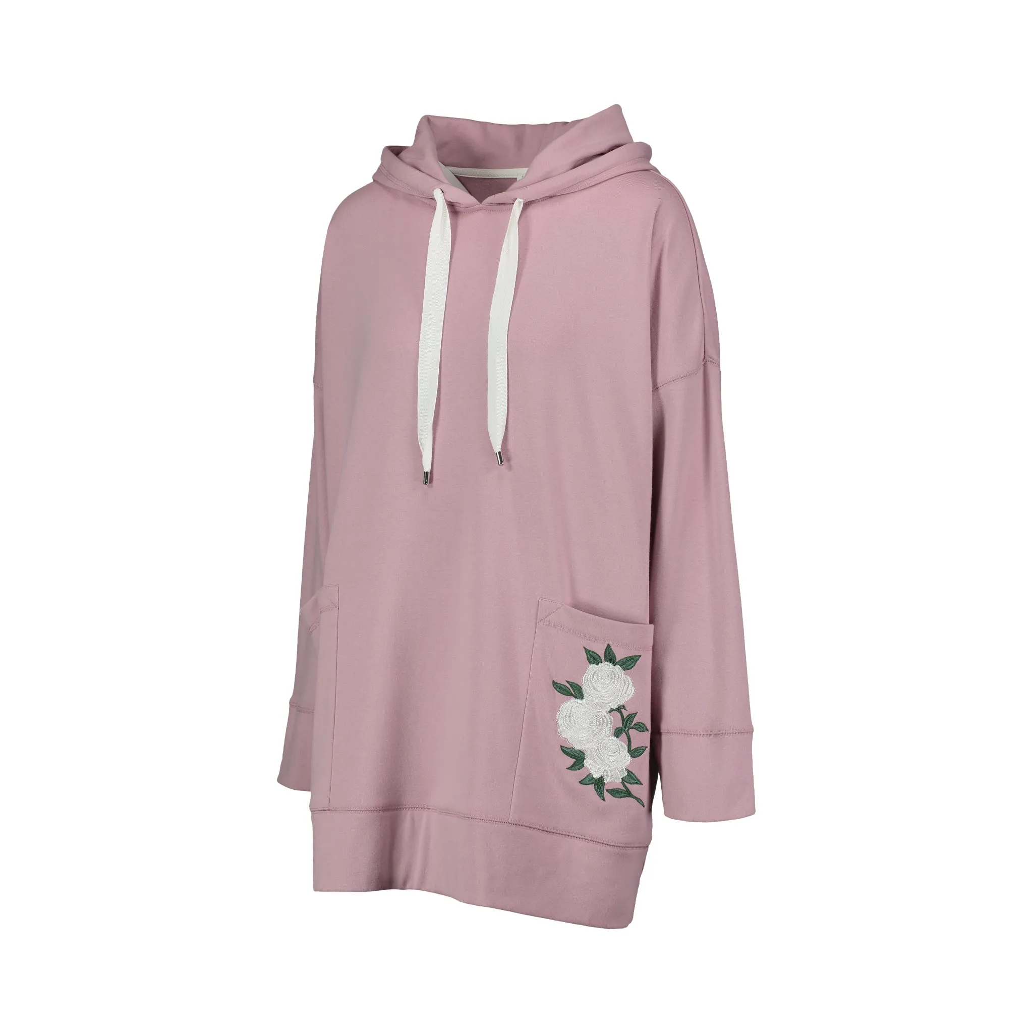 Ivory Rose Hoodie Dress