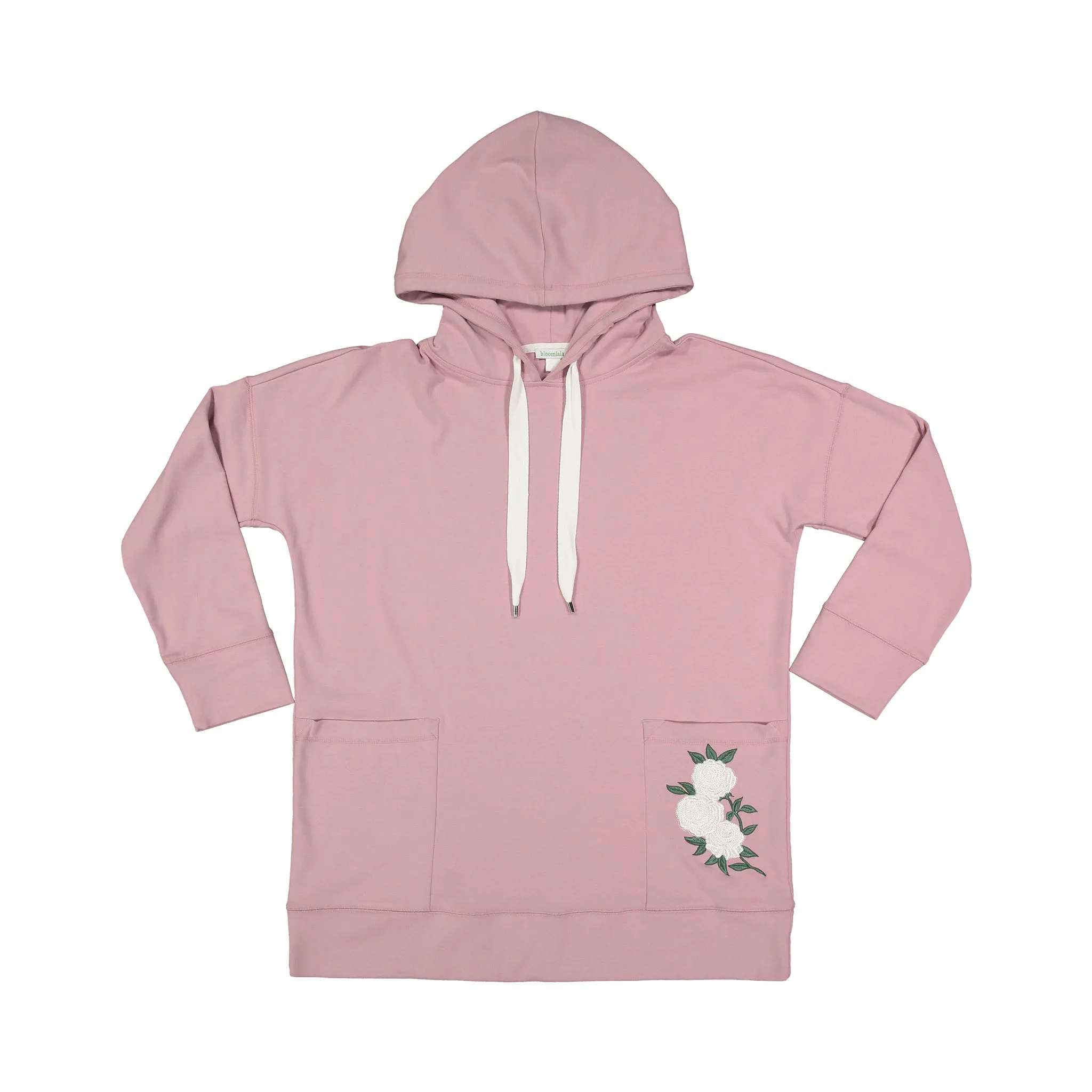 Ivory Rose Hoodie Dress