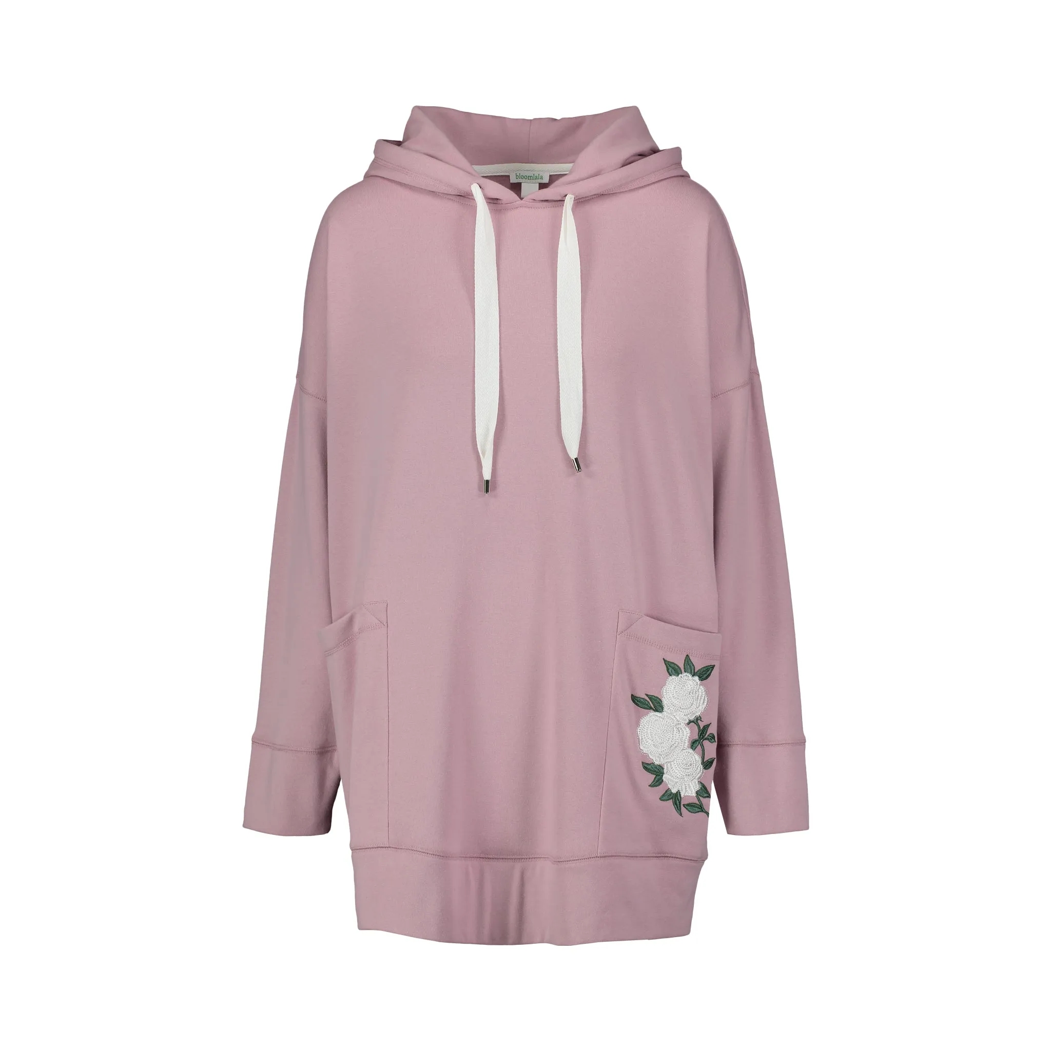 Ivory Rose Hoodie Dress