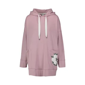 Ivory Rose Hoodie Dress
