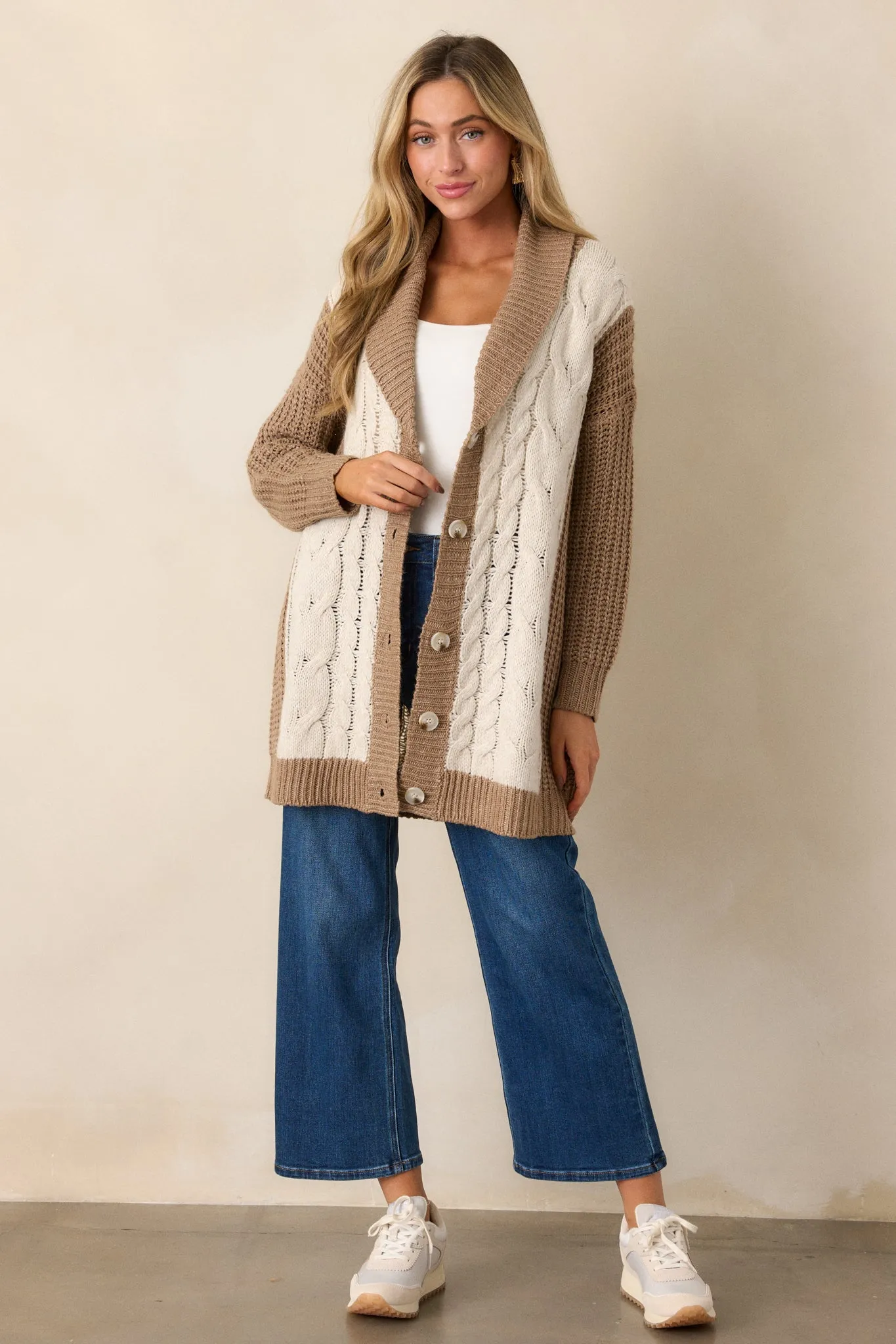 Just For Me Tan Cardigan