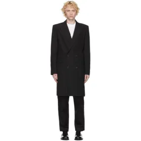 Juun.J Black Wool Coat