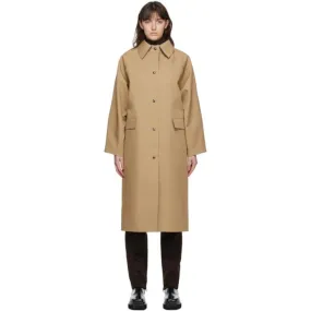 KASSL Editions Beige Wool Original Below Trench Coat