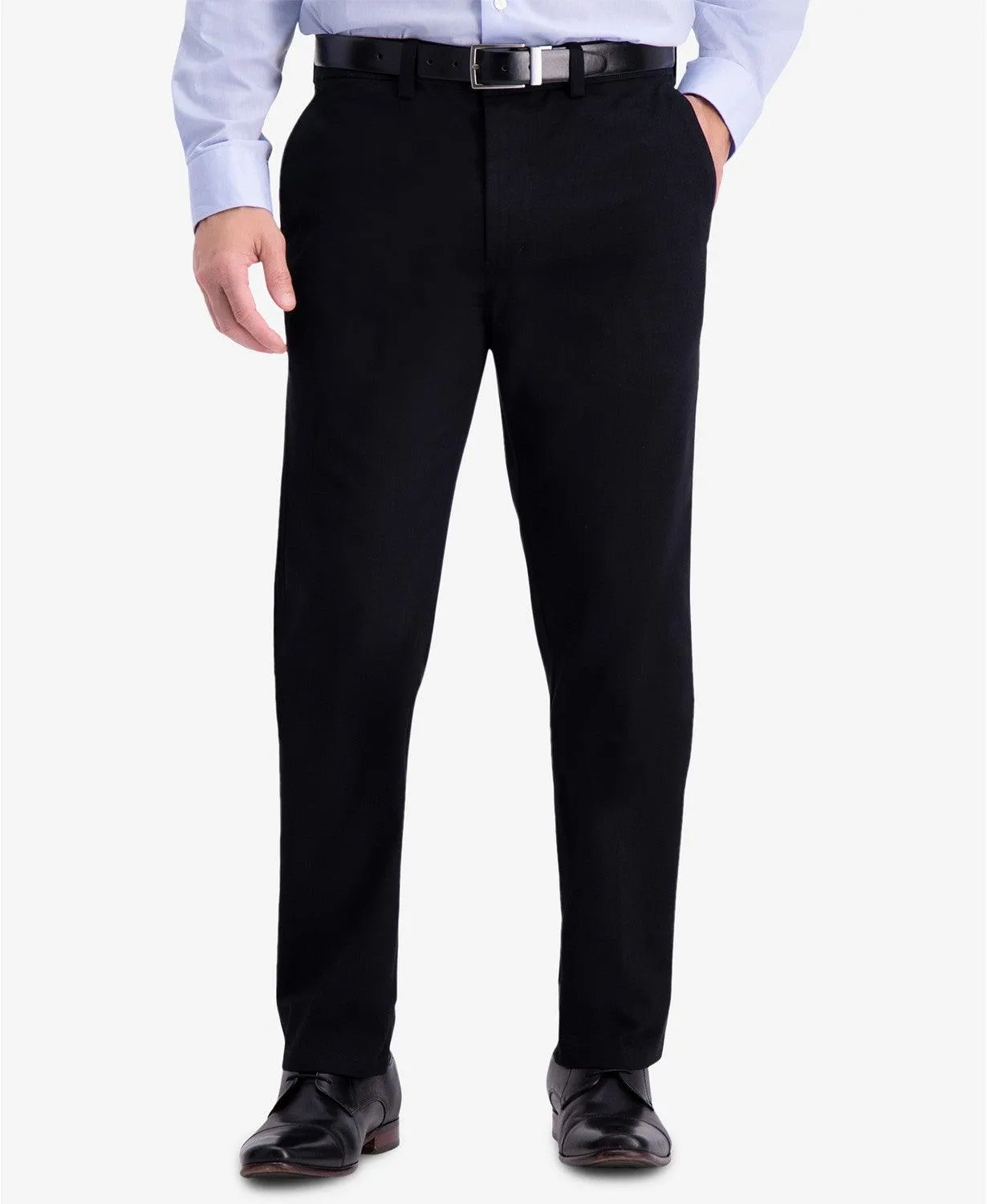 Kenneth Cole Reaction Mens Slim fit Dress Pants 32 / 29 Black Solid Stretch