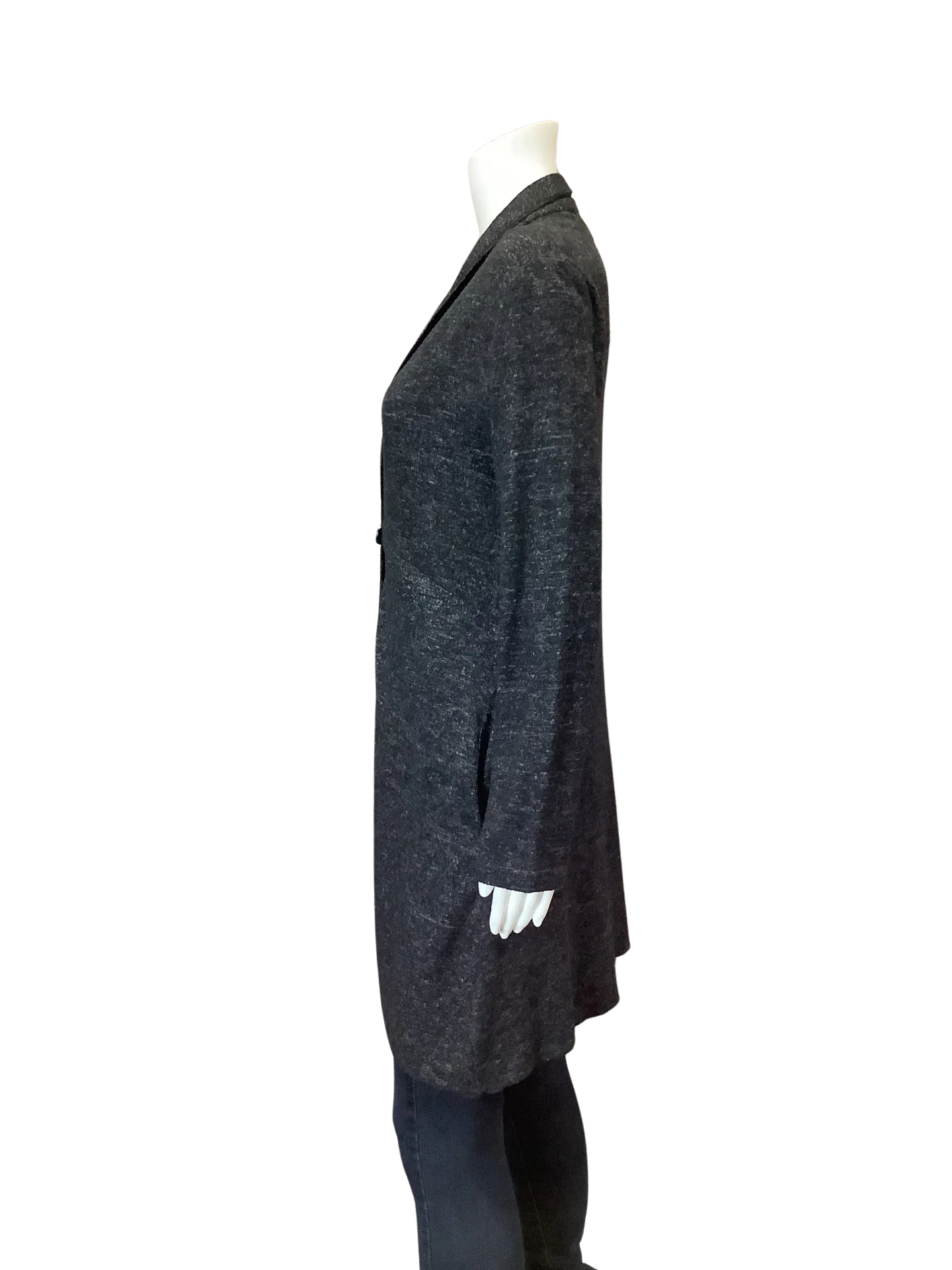 Knot Sisters Women's Midi Cardigan Black Size: S