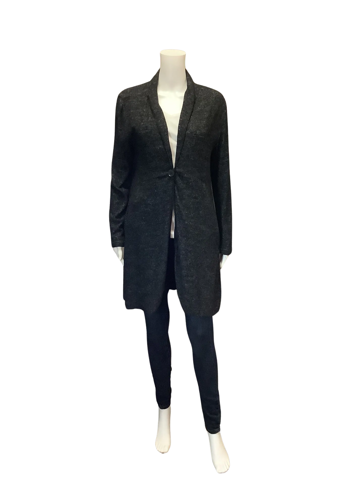 Knot Sisters Women's Midi Cardigan Black Size: S