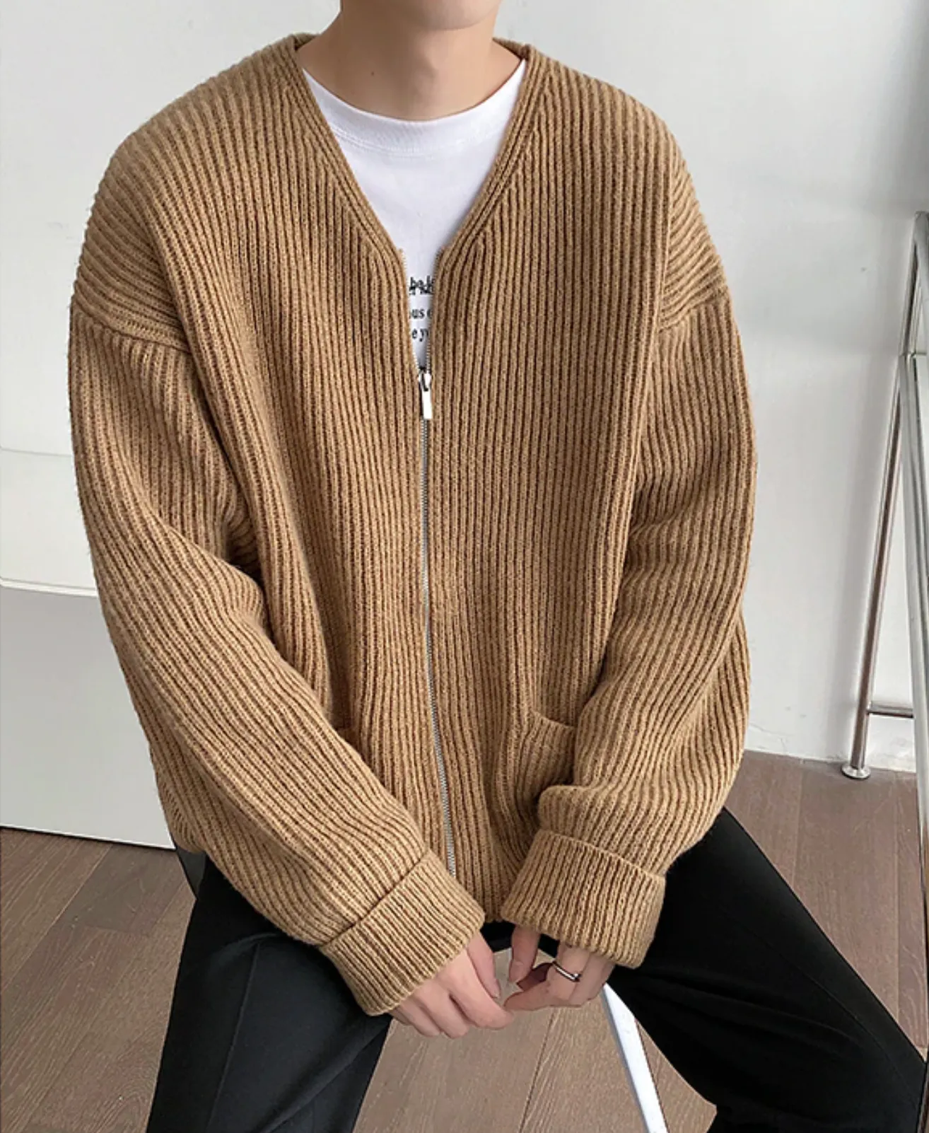 [Korean Style] 4 Colors Wool Knitted Cardigan
