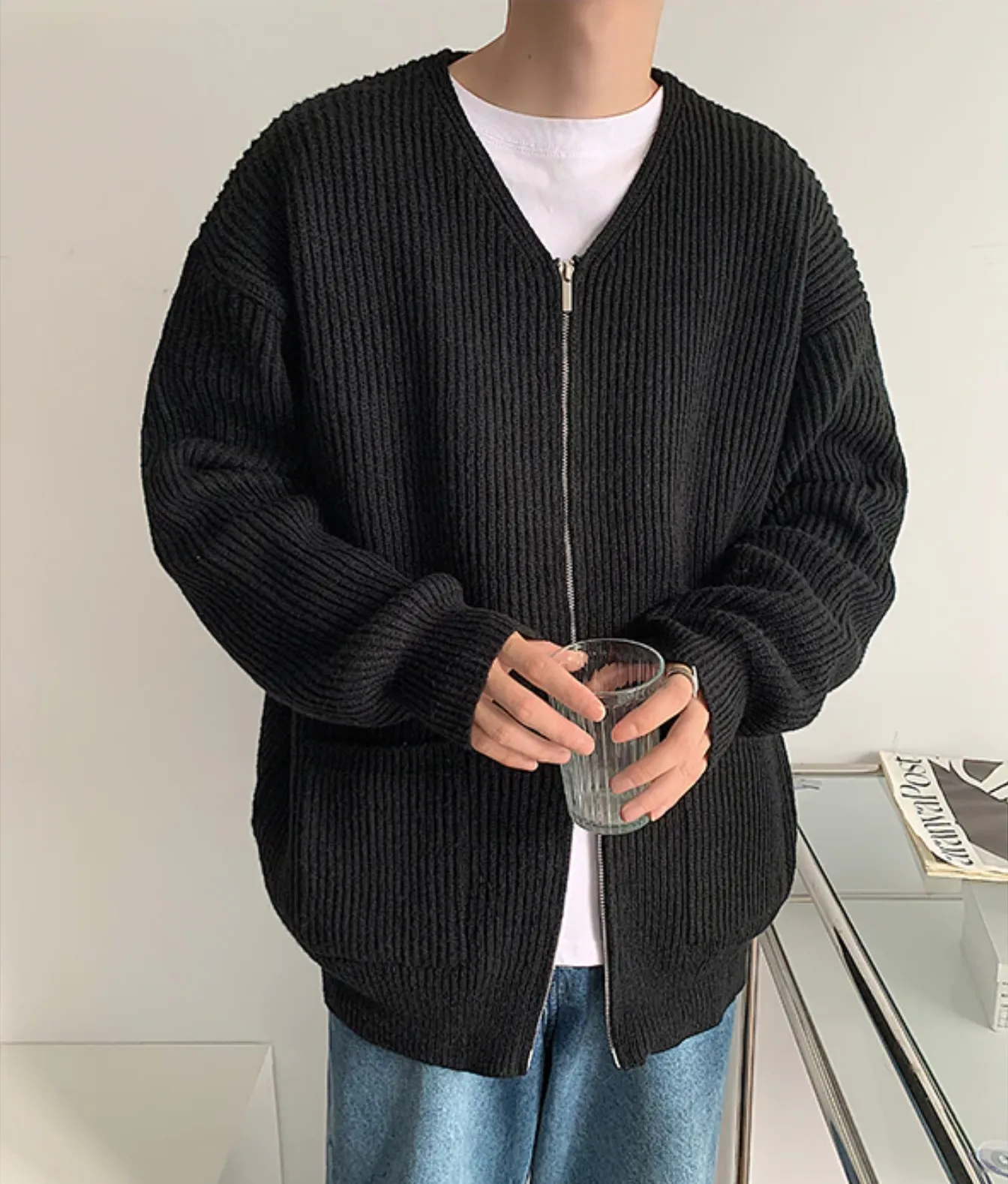 [Korean Style] 4 Colors Wool Knitted Cardigan