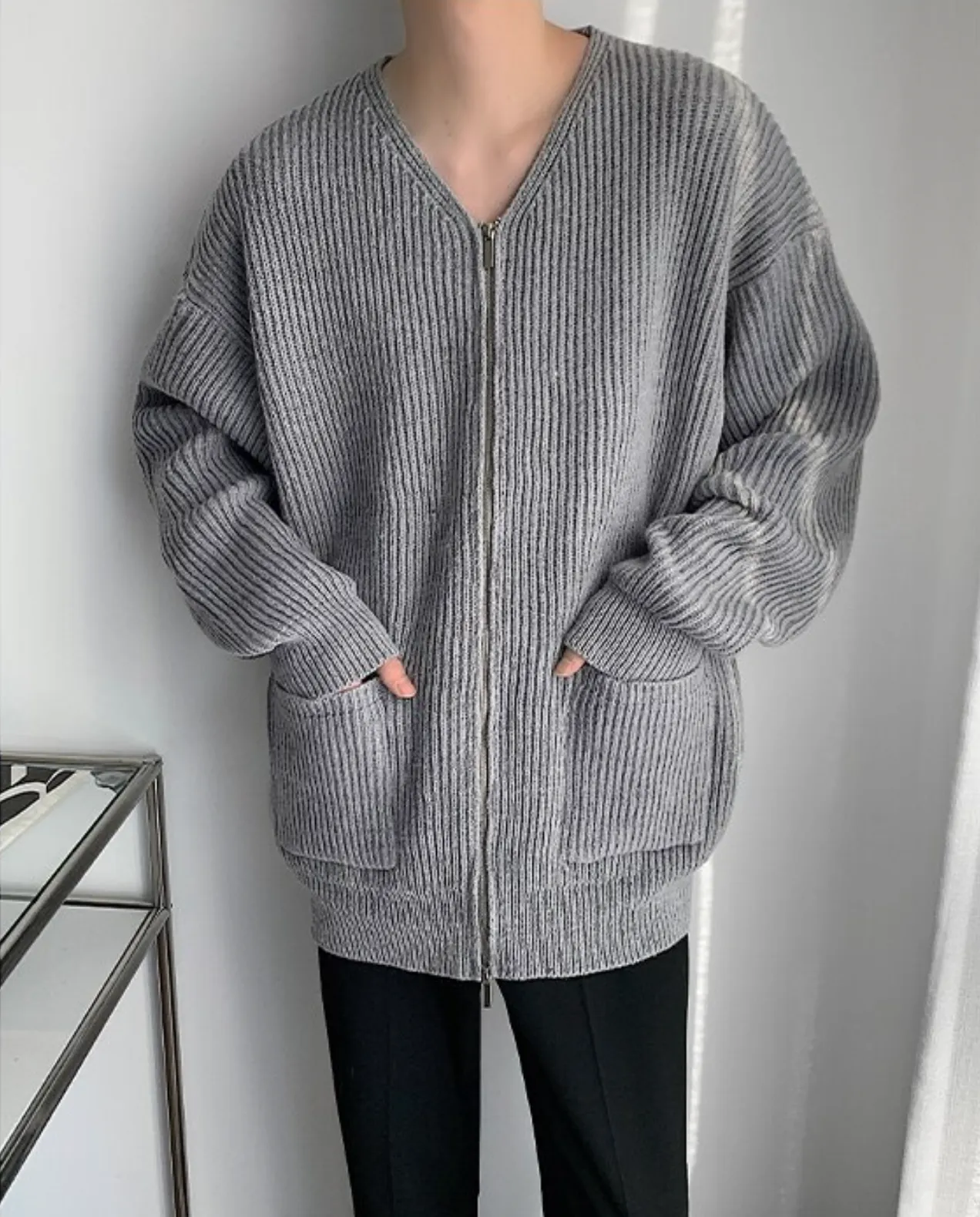 [Korean Style] 4 Colors Wool Knitted Cardigan