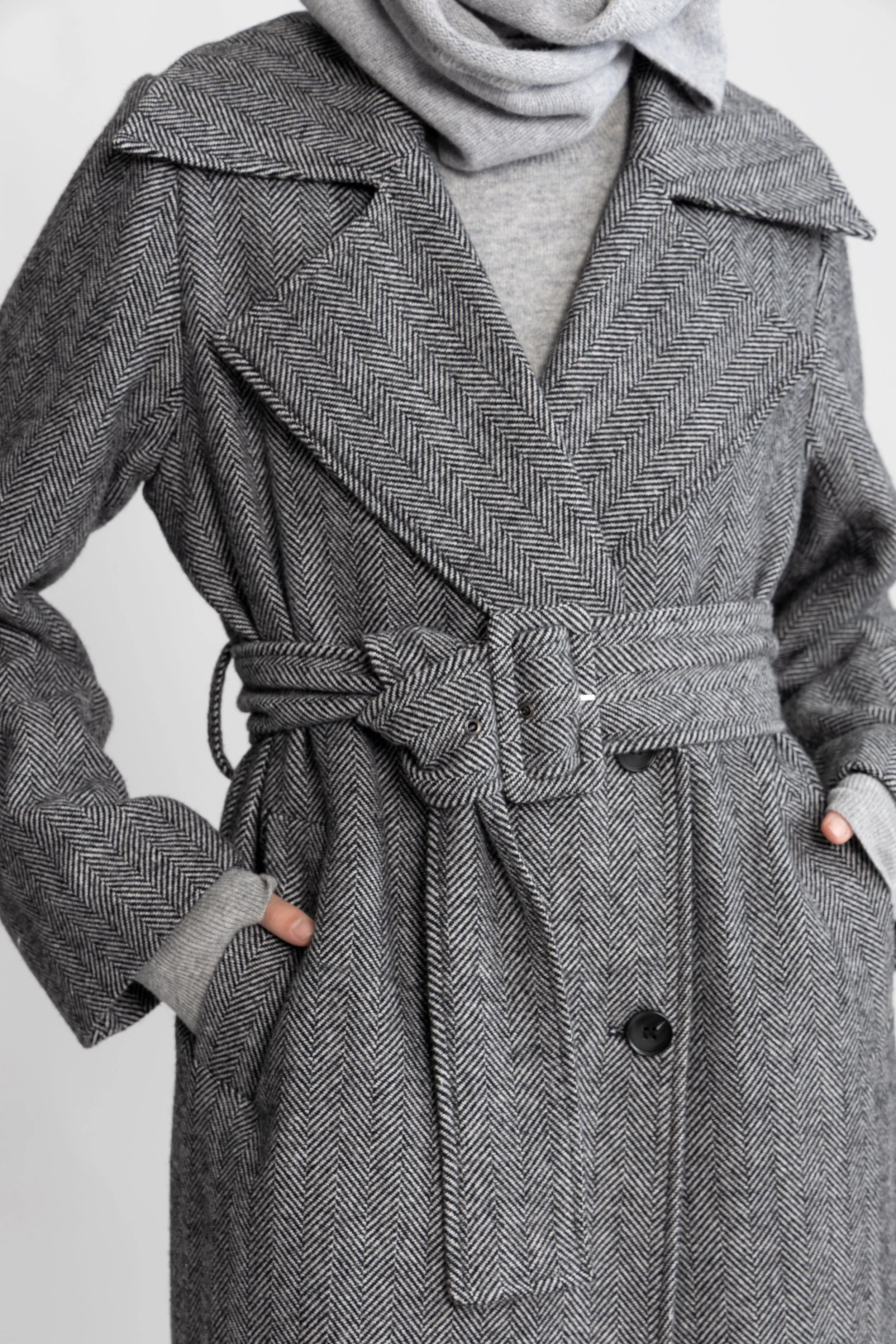 Leah Wool Coat - Black