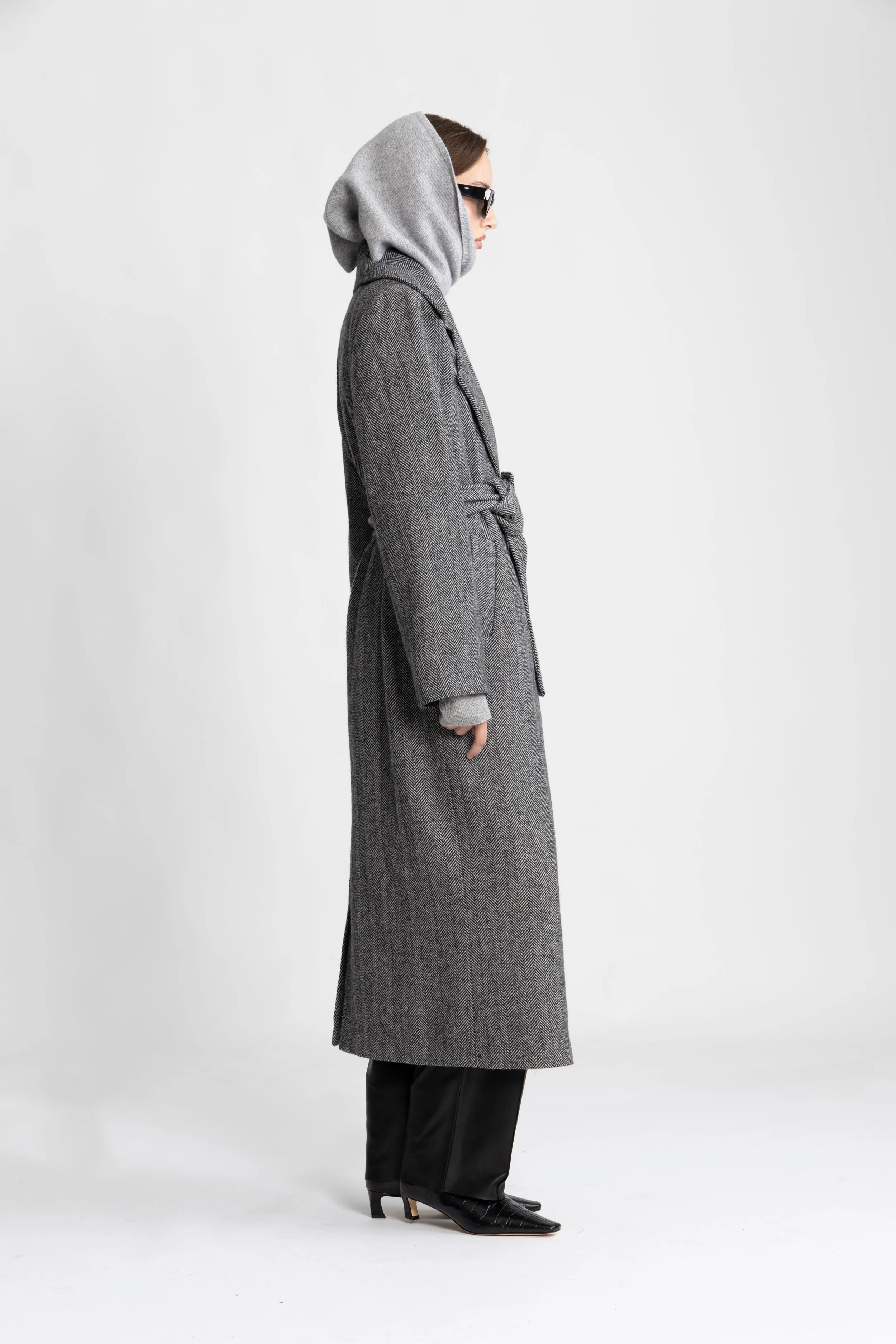 Leah Wool Coat - Black