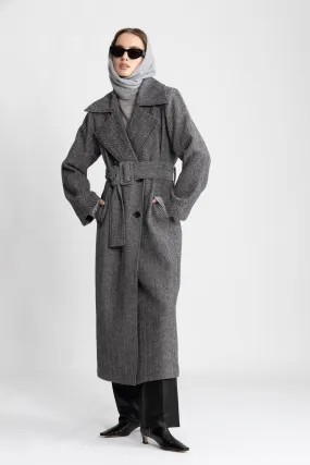Leah Wool Coat - Black