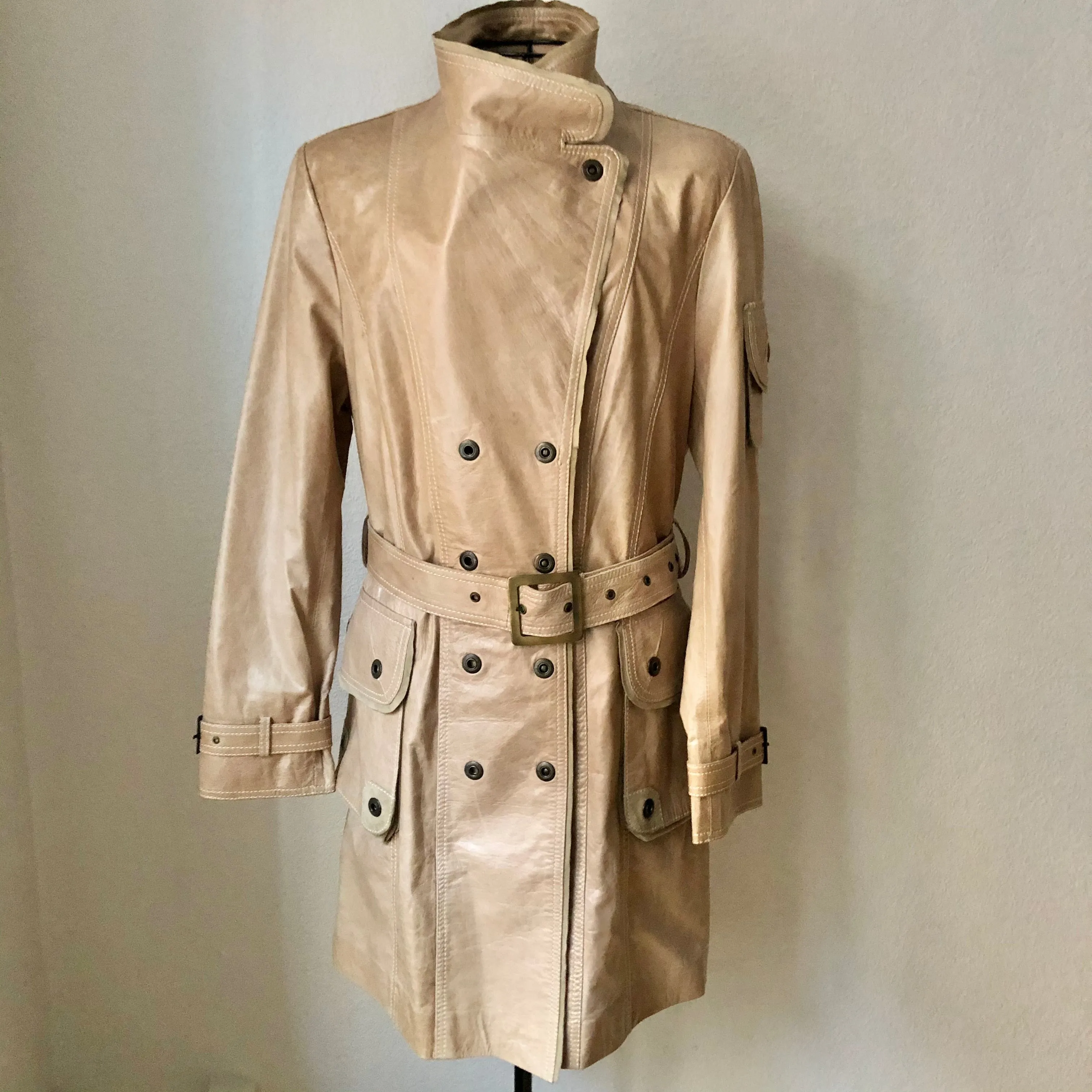 Leather Trench Coat