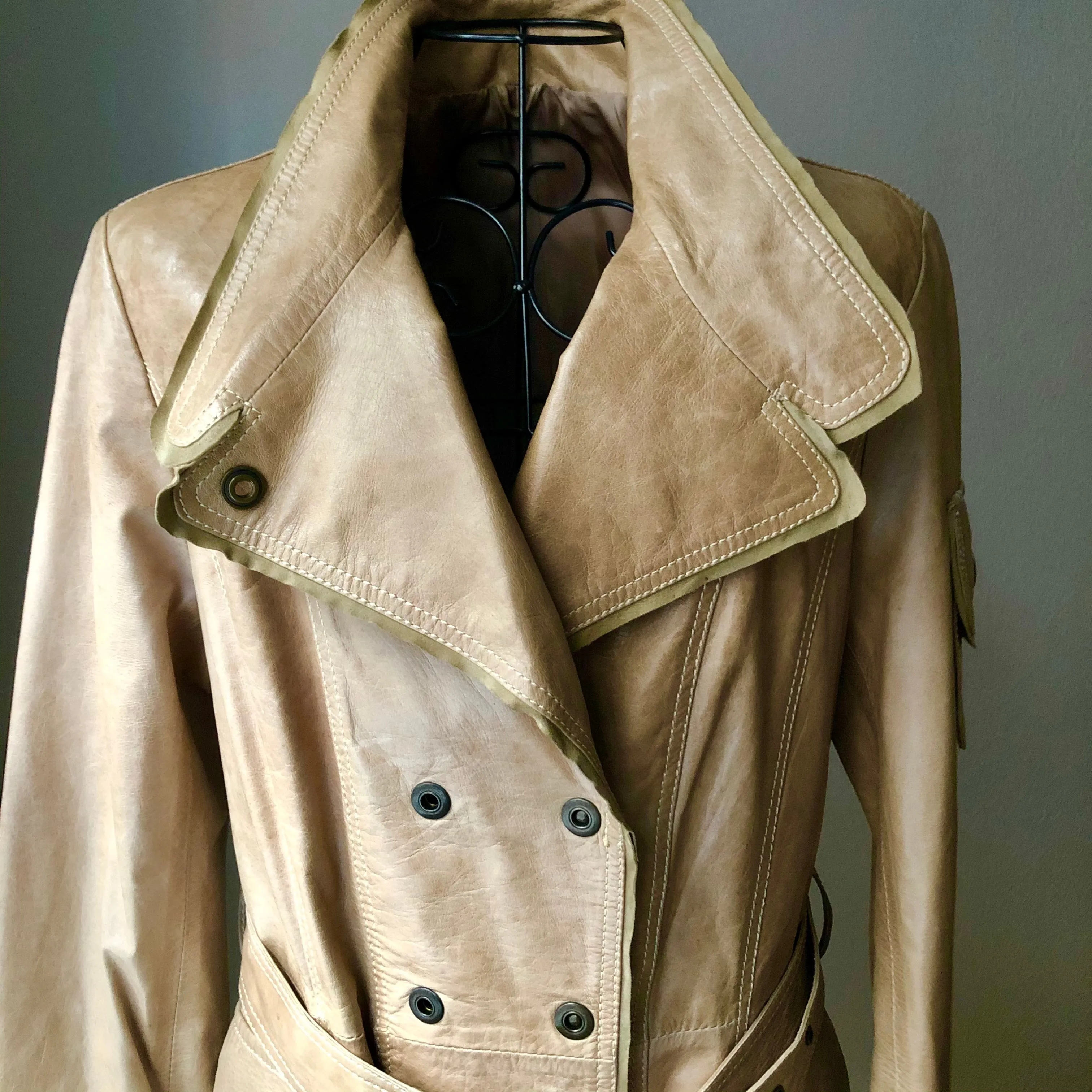Leather Trench Coat
