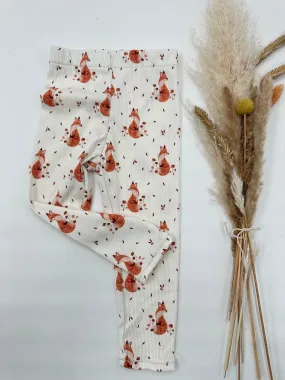 Limited-Herbst-Edition: Leggings "Herbstfuchs" Ribstrickjersey