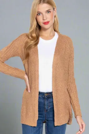 Long Sleeve Open Front Sweater Cardigan