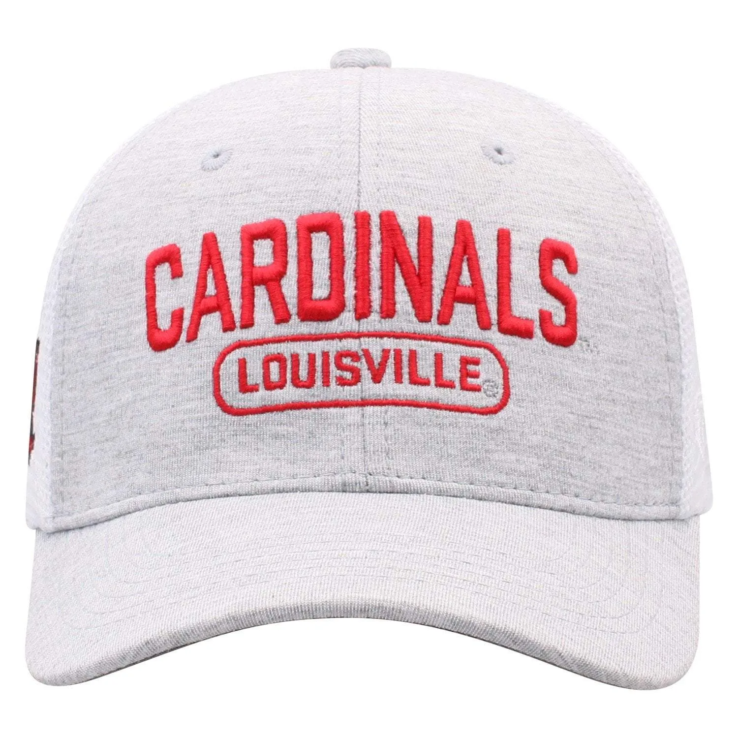 Louisville Cardinals TOW Gray "Notch II" Mesh Structured Snapback Hat Cap
