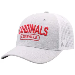 Louisville Cardinals TOW Gray "Notch II" Mesh Structured Snapback Hat Cap