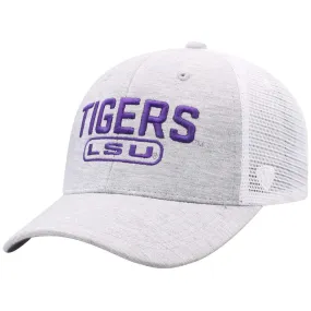 LSU Tigers TOW Gray "Notch II" Mesh Structured Snapback Hat Cap