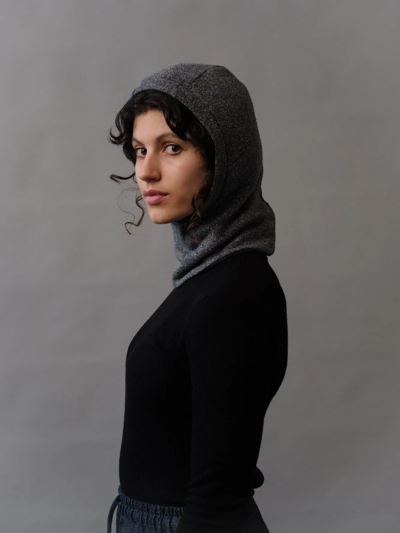 Lumi Balaclava in Gray Speckle