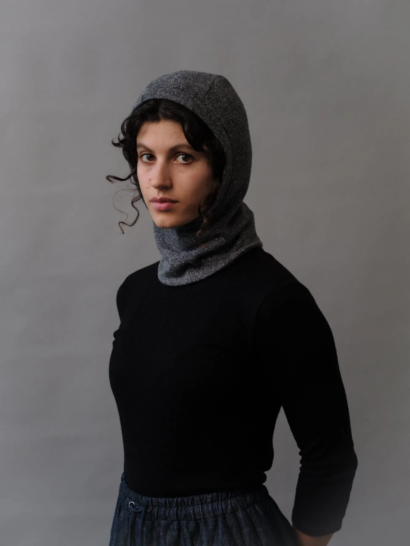 Lumi Balaclava in Gray Speckle