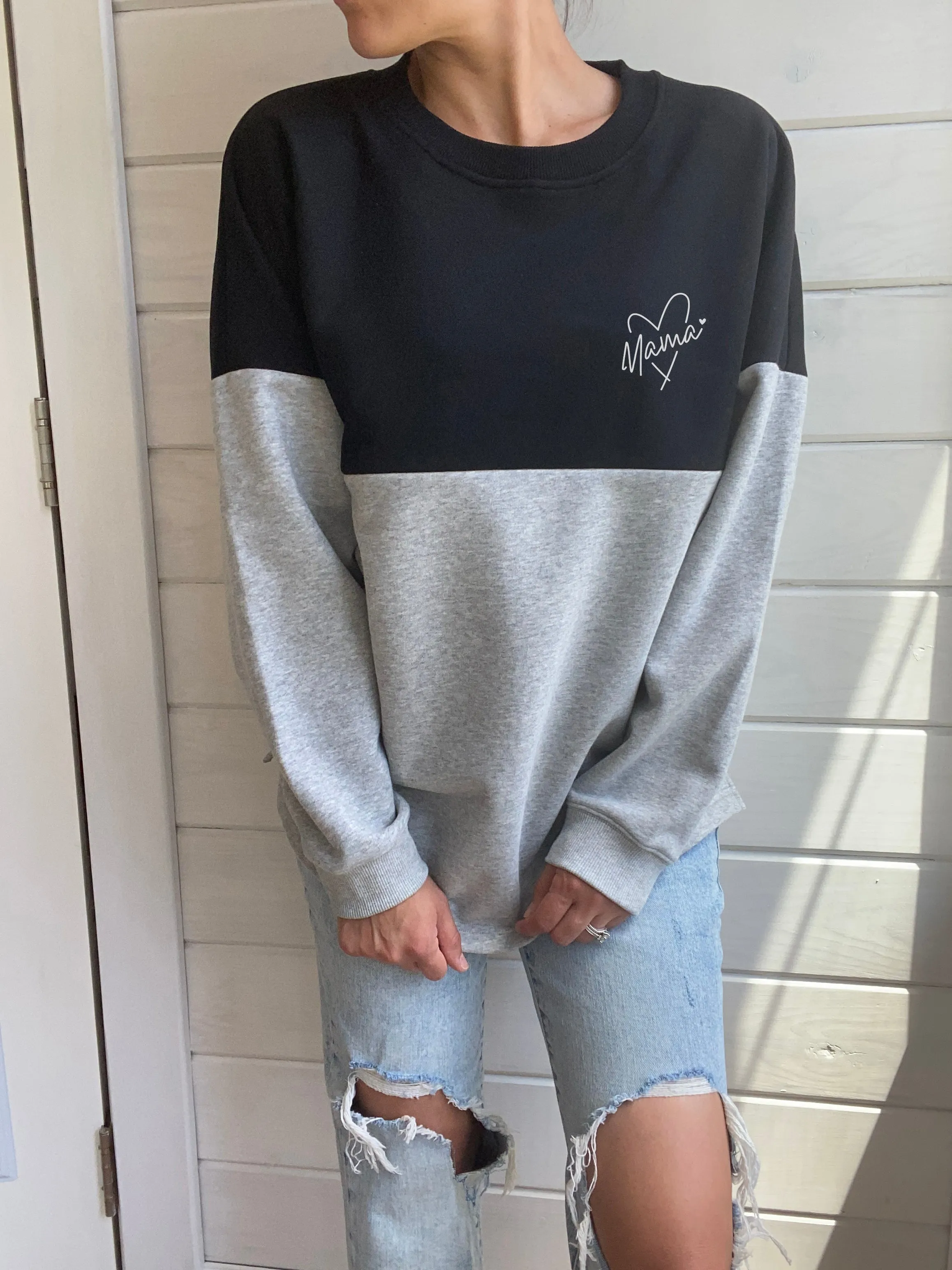 Mama Heart Chill Crewneck
