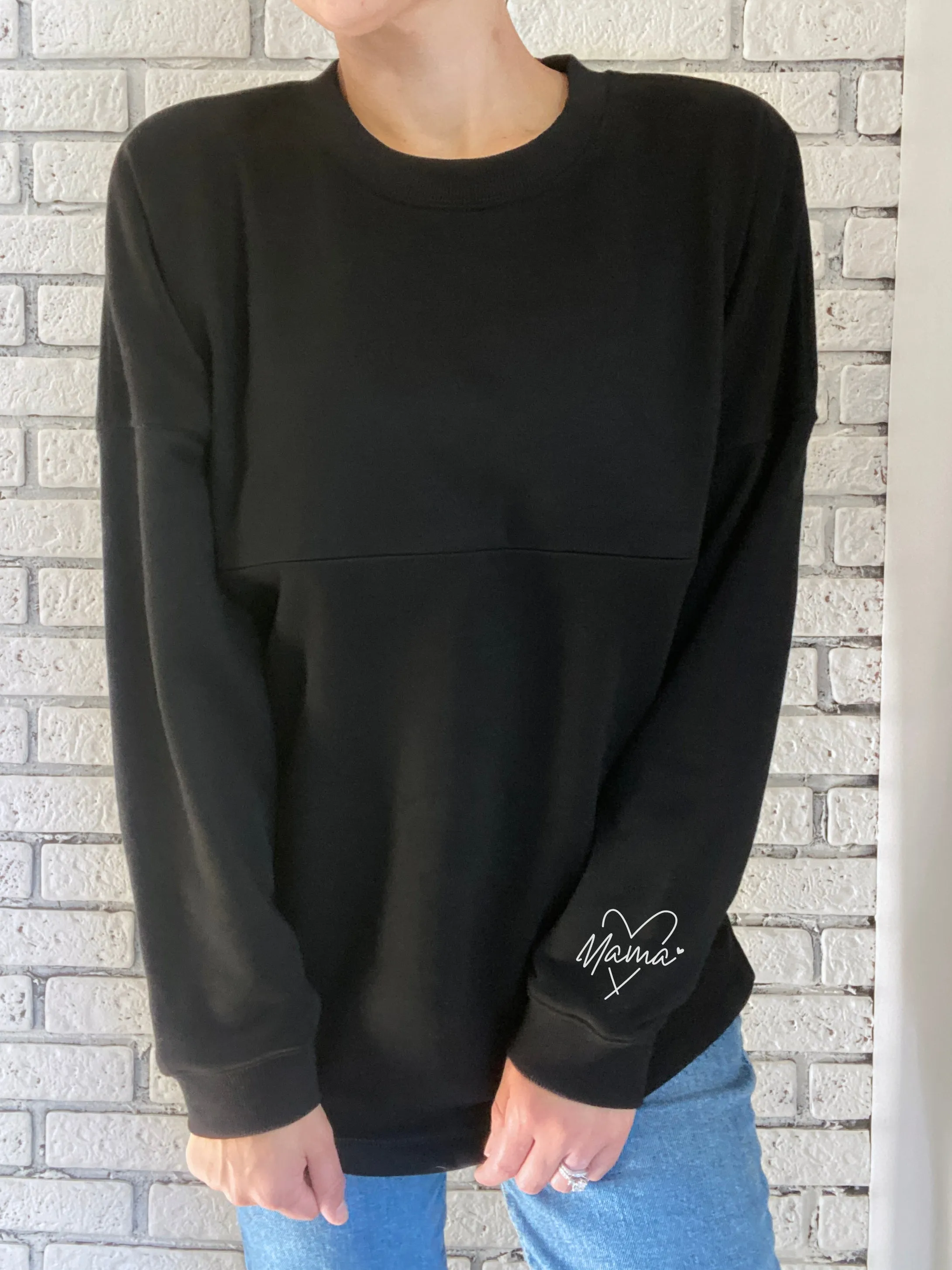 Mama Heart Chill Crewneck