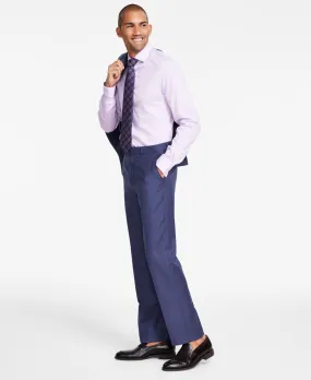 Michael Kors Mens Classic fit Dress Pants 36 / 30 Blue Solid Stretch
