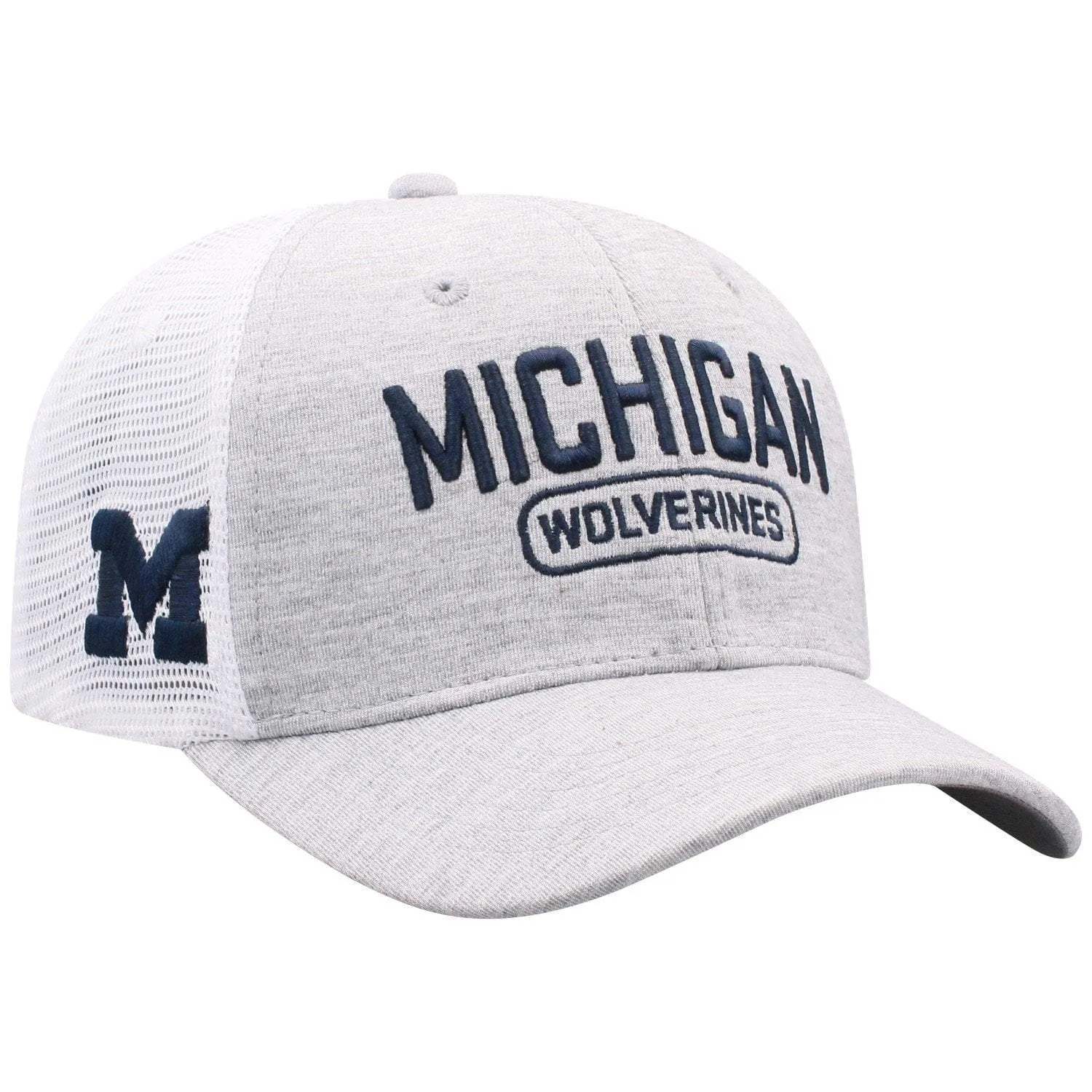 Michigan Wolverines TOW Gray "Notch II" Mesh Structured Snapback Hat Cap