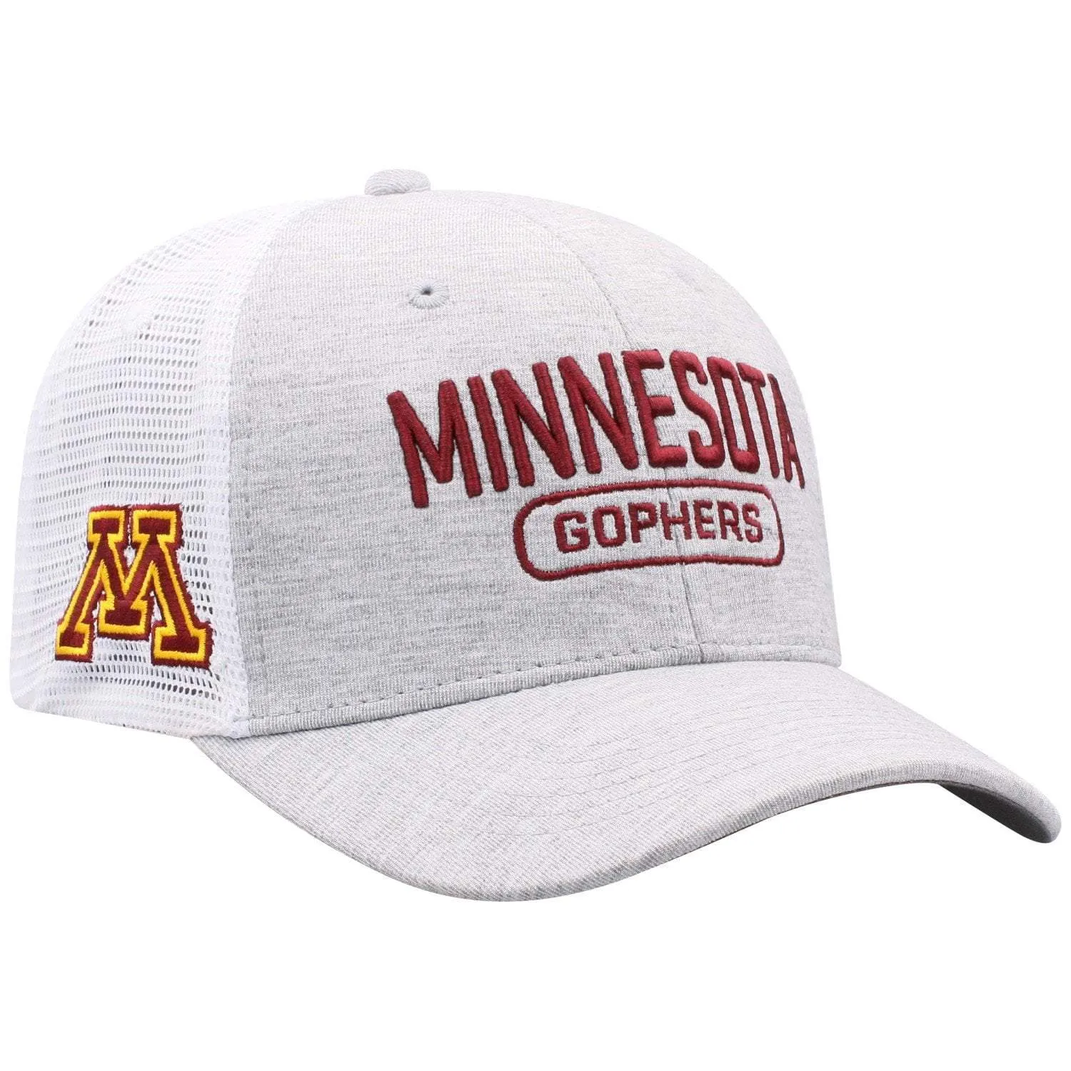 Minnesota Golden Gophers TOW Gray "Notch II" Mesh Structured Snapback Hat Cap